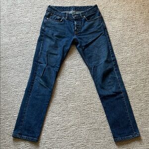 Buck Mason Dark Blue Men's Straight Jeans